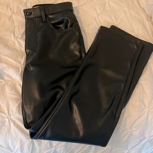 The 90s ultra high rise faux leather pants